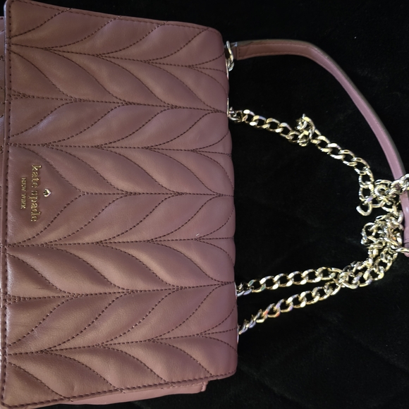 kate spade Handbags - Kate Spade Mauve Quilted Shoulder Bag
